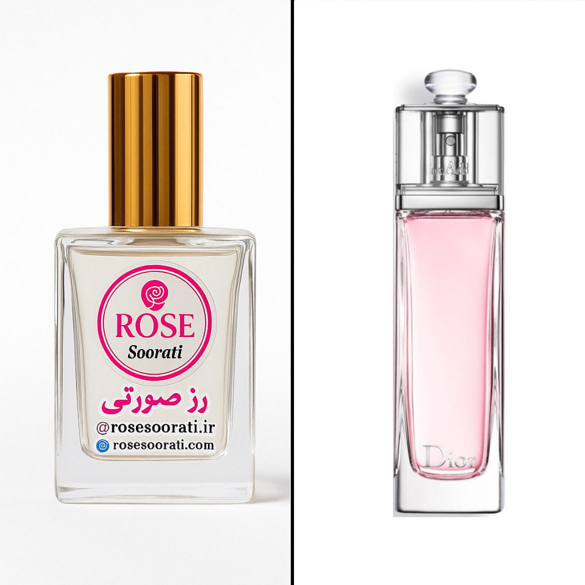 عطر گرمی رز صورتی با رایحه Dior Addict (ادیکت)