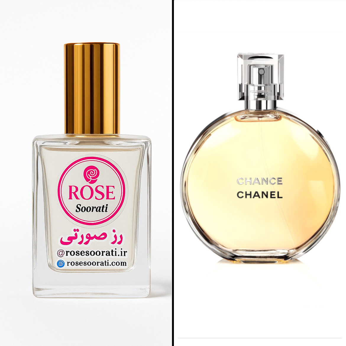 عطر گرمی رز صورتی با رایحه Chanel Chance (شنل چنس)
