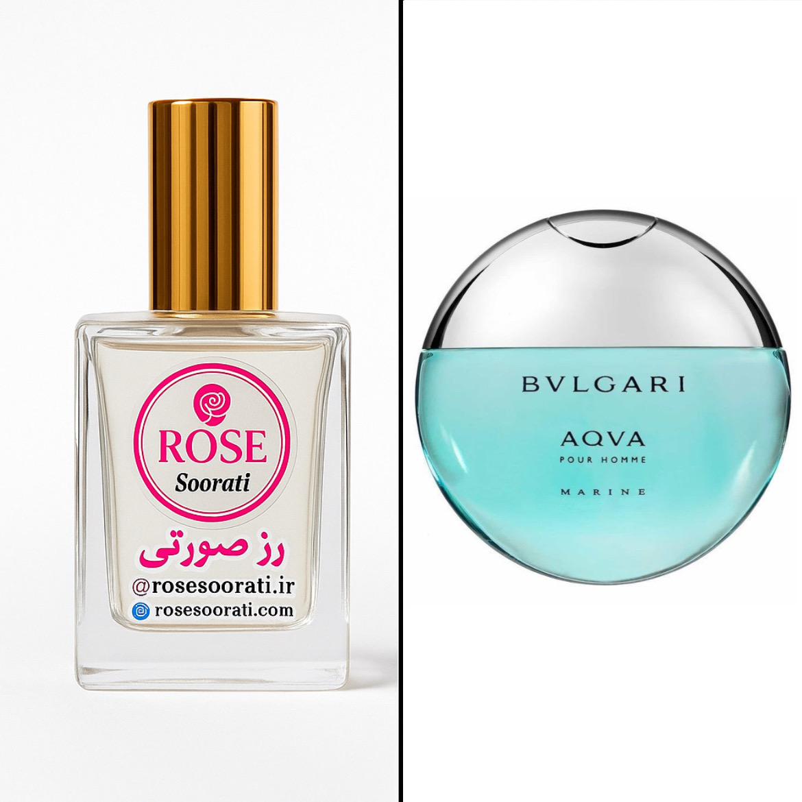 عطر گرمی رز صورتی رایحه Bvlgari Aqva (آکوا بولگاری)