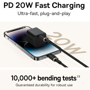 کابل شارژ Type-C به Lightning باسئوس مدل CB000123 طول یک متر — تصویر ۴