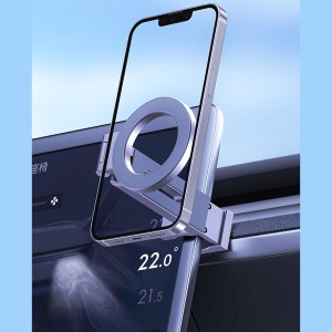 هولدر مگنتی گوشی موبایل و تبلت قابل اتصال به لبه میز، تخت و خودرو تاشو مدل E01 — تصویر ۷