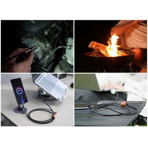 کابل Type-C به Type-C چندکاره بیوا مدل C38 توان 60 وات — تصویر ۵