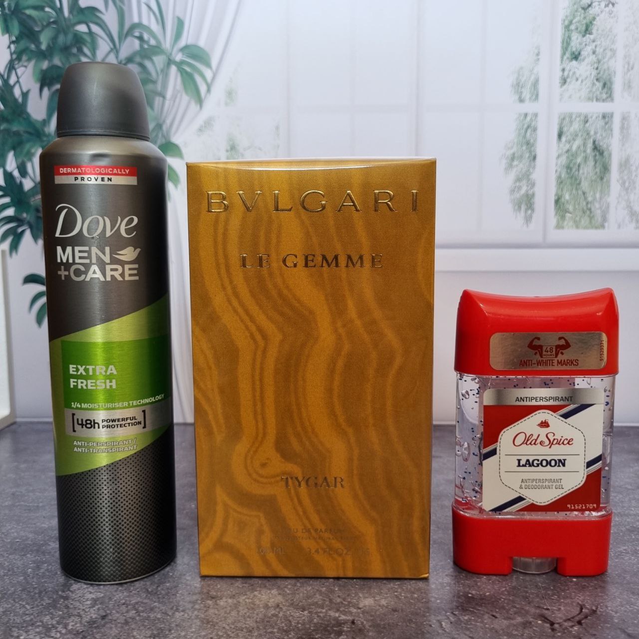 پک هدیه مردانه کد14 | عطر بولگاری تایگار + اسپری داو + مام اولد اسپایس — تصویر ۴