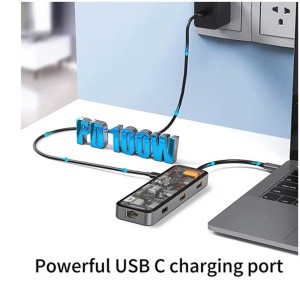 هاب 8 پورت Type-C بیوا مدل HUB-03 — تصویر ۵