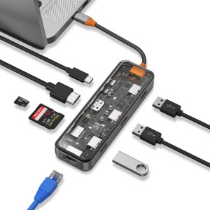 هاب 8 پورت Type-C بیوا مدل HUB-03 — تصویر ۷
