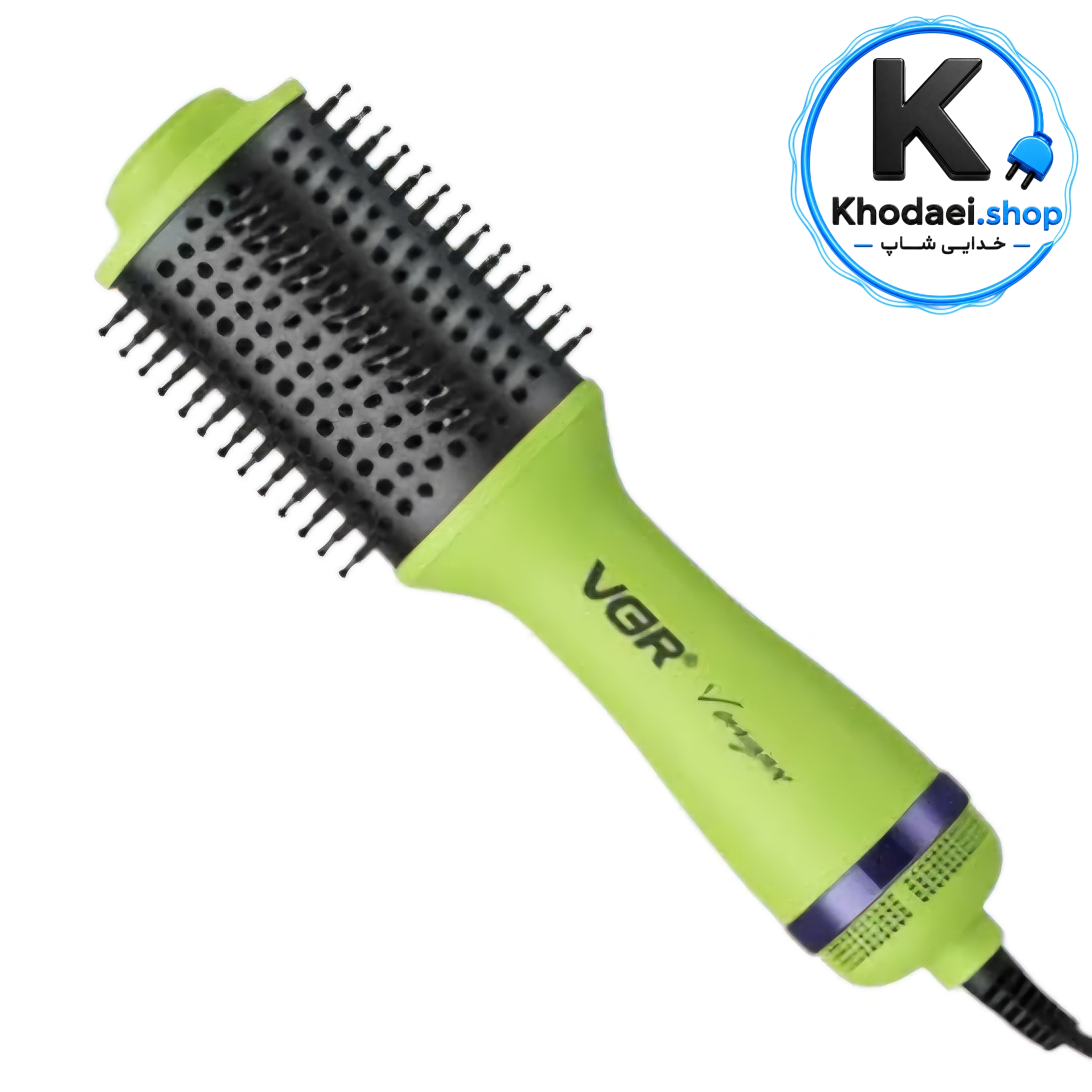 سشوار برس دار حالت دهنده وی جی آر مدل V-415 ظرفیت ۷۵۰ وات.