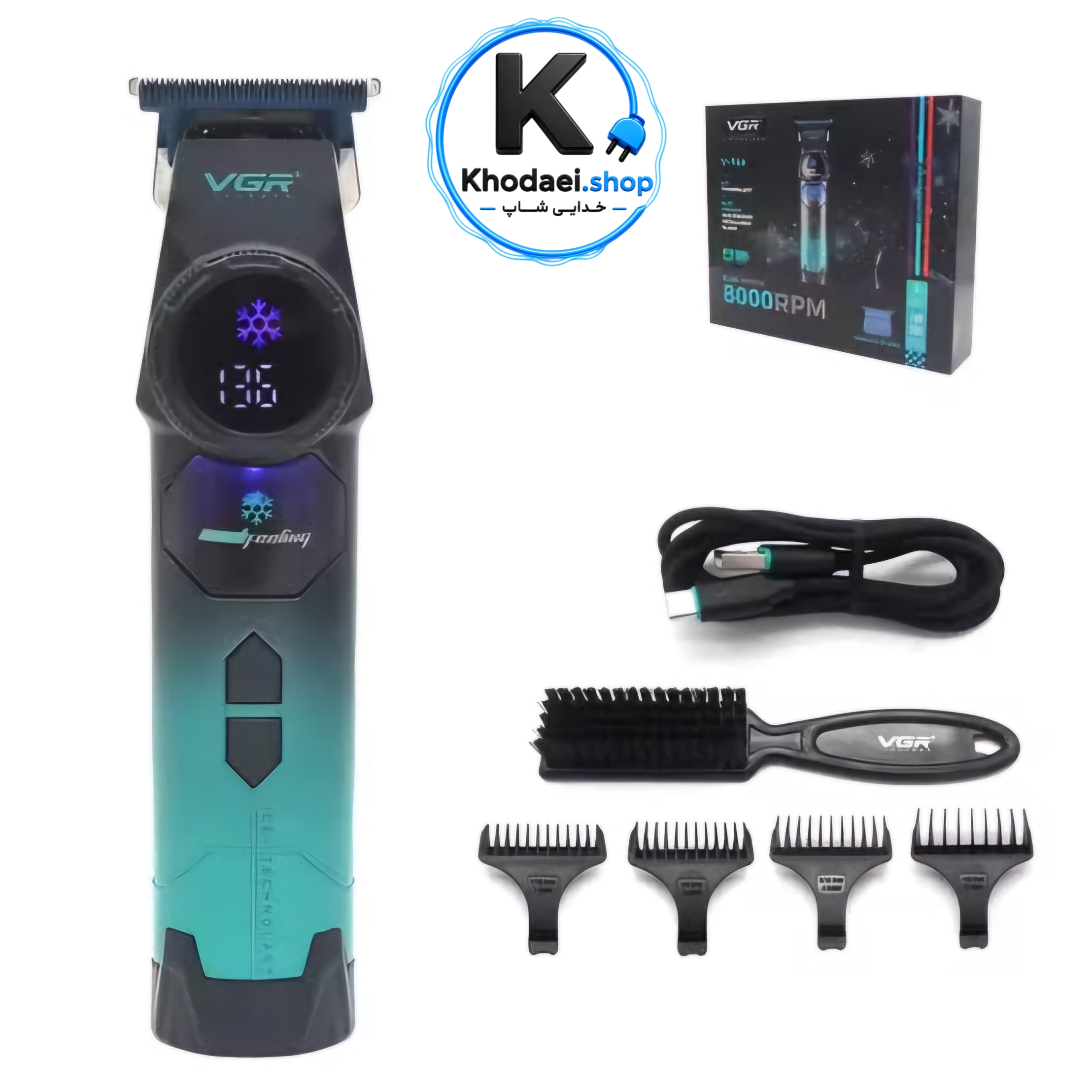 ماشین اصلاح وی جی آر مدل V946 با تیغه سرامیک — تصویر ۲