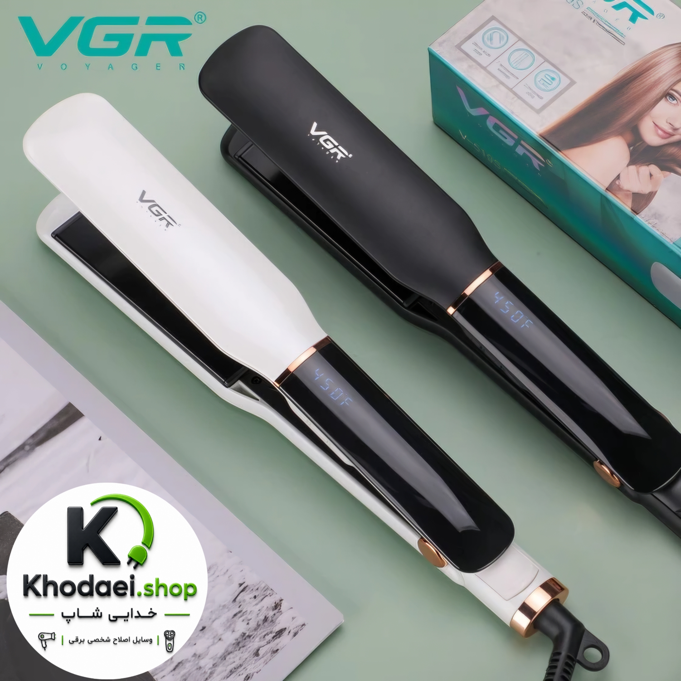 اتو مو وی جی آر مدل V519S با صفحات سرامیکی — تصویر ۳