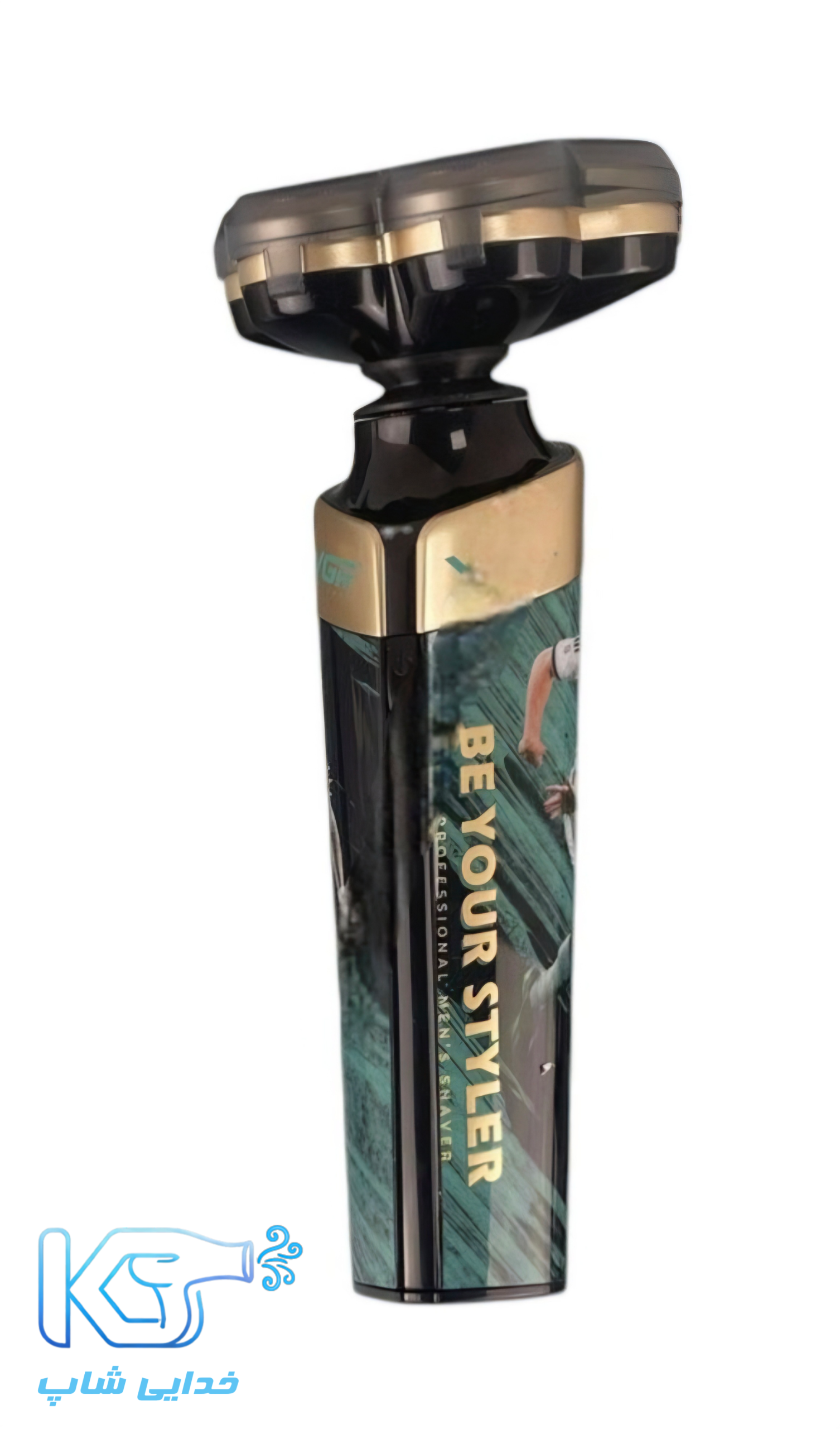 ماشین اصلاح موی صورت شارژی وی جی ار مدل V-330 – ارتشی زیتونی — تصویر ۴