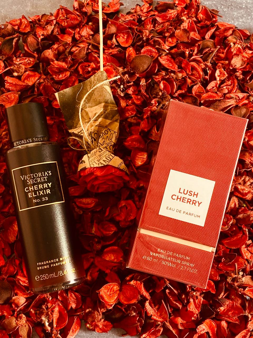 پک کادویی عطر لاست چری + بادی اسپلش Cherry Elixir – کد۱