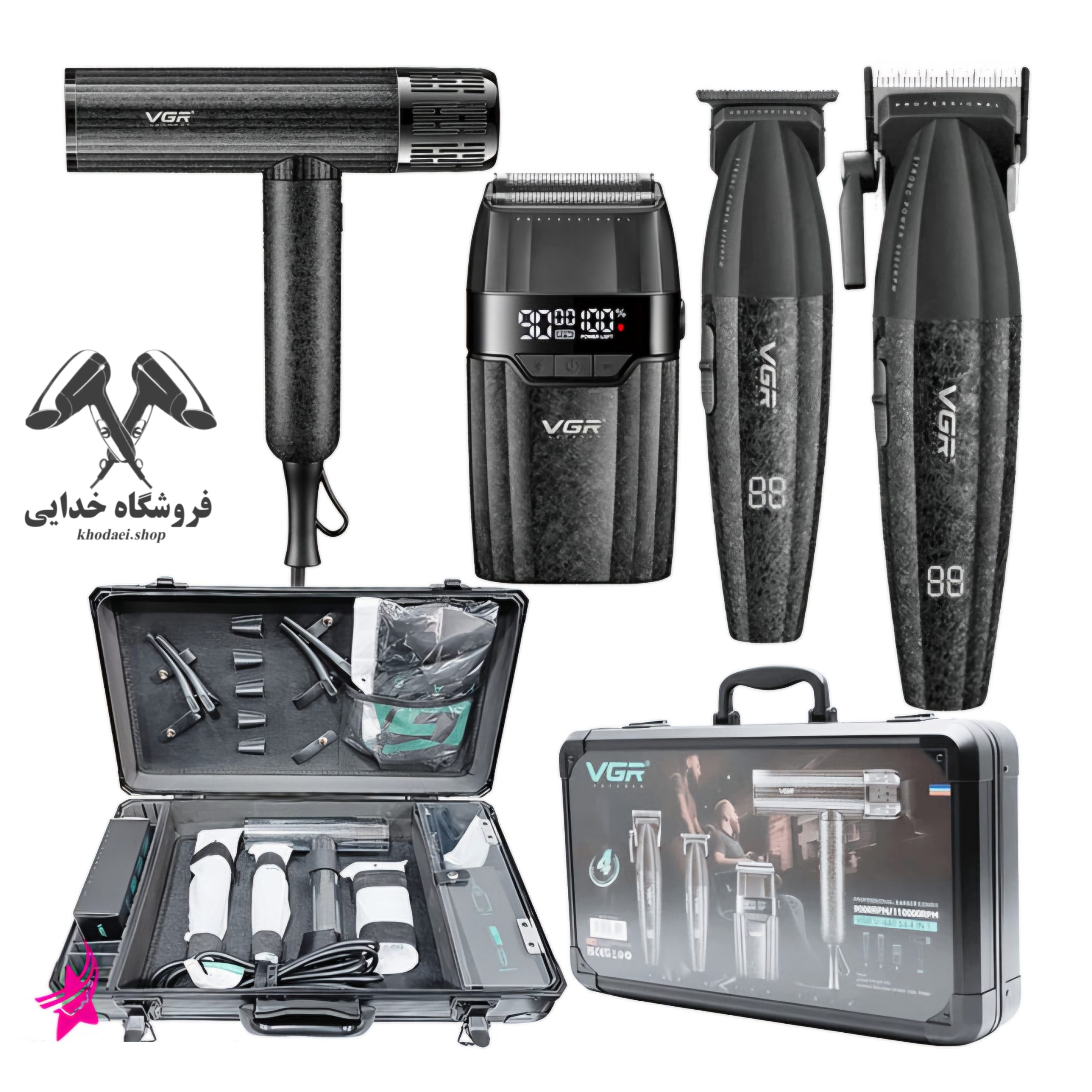 ماشین اصلاح وی جی آر مدلV-640 S4 4in1 — تصویر ۳