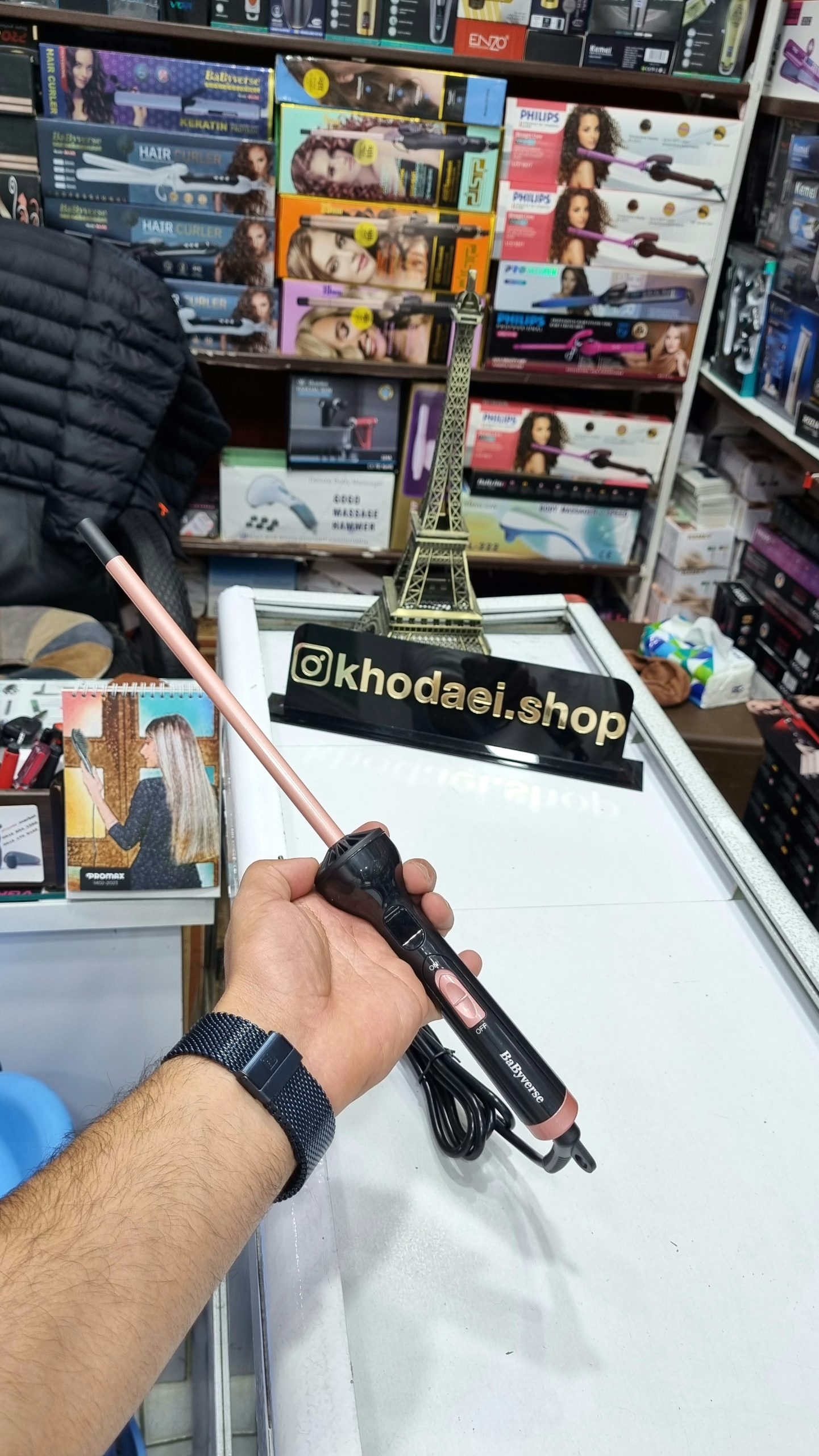 فر کننده مو خودکاری بابلیس مدل BA-297 ریز مدادی — تصویر ۳