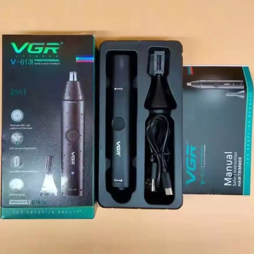 موزن گوش و بینی وی جی آر مدل VGR V-613 ضد آب دوکاره — تصویر ۸