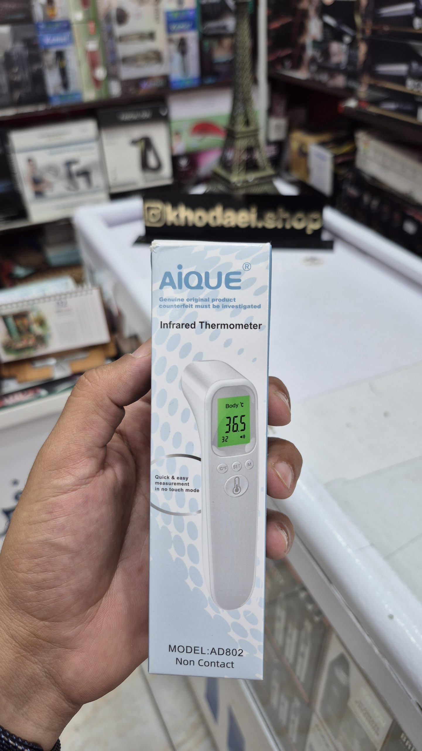 تب سنج دماسنج دیجیتالی لیزری Aique مدل AD802 — تصویر ۷