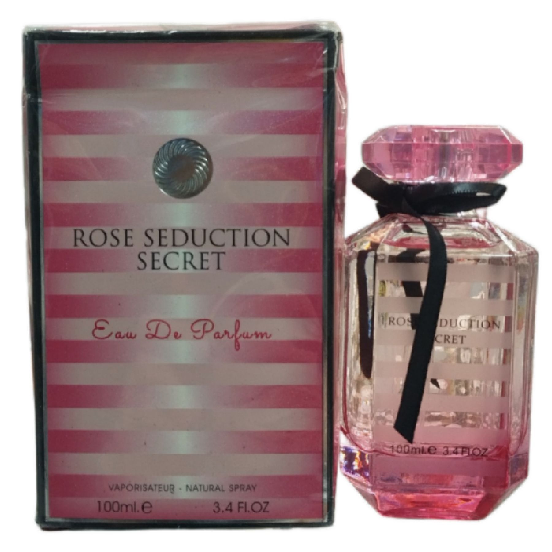 ادکلن زنانه فراگرنس ورد مدل ویکتوریا سکرت Rose Seduction Secret حجم ۱۰۰ میل