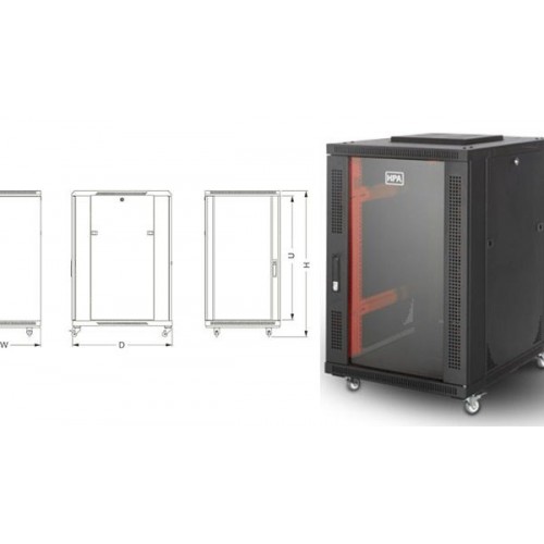 رک 22 یونیت عمق 100 اچ پی آسیا - Rack 22 Unit *100 HPA