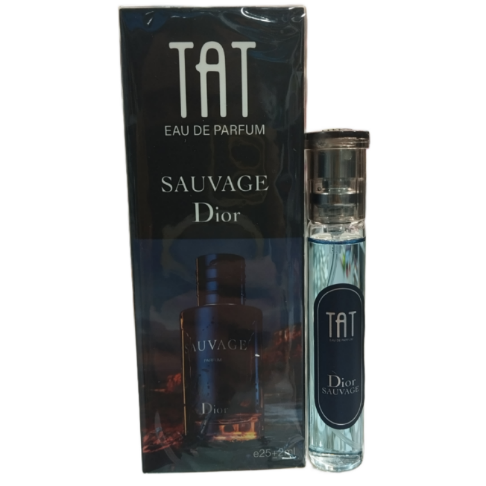 عطر ادکلن تات مردانه با رایحه ساواج دیور TAT SAUVAGE Dior حجم 25 میل