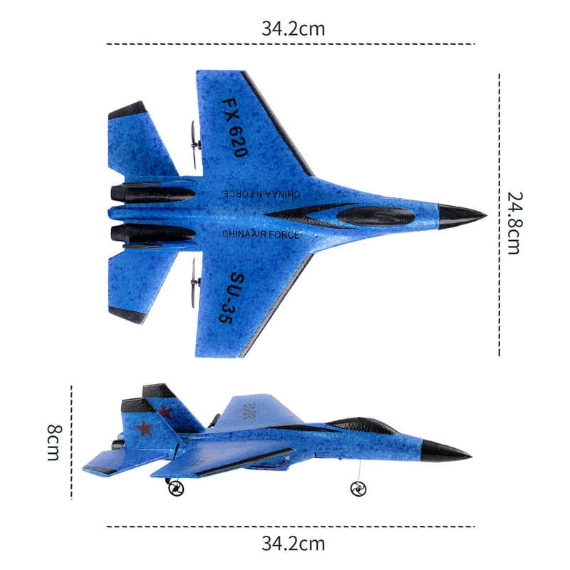 هواپیما بازی کنترلی مدل SU35 – FX620 — تصویر ۴