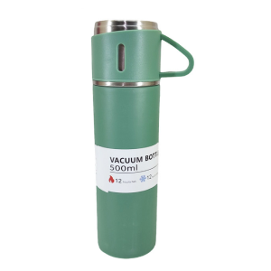 فلاسک مدل کادویی VACUUM FLASK SET گنجایش 0.5 لیتر به همراه لیوان — تصویر ۵