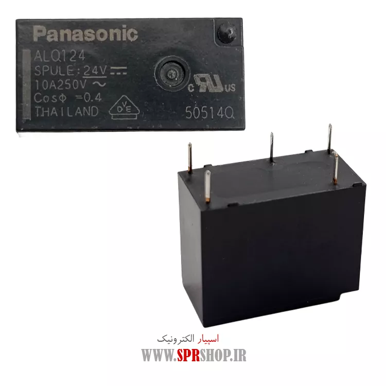 RELAY ALQ124 PANASONIC 24V 10A 5PIN — تصویر ۲