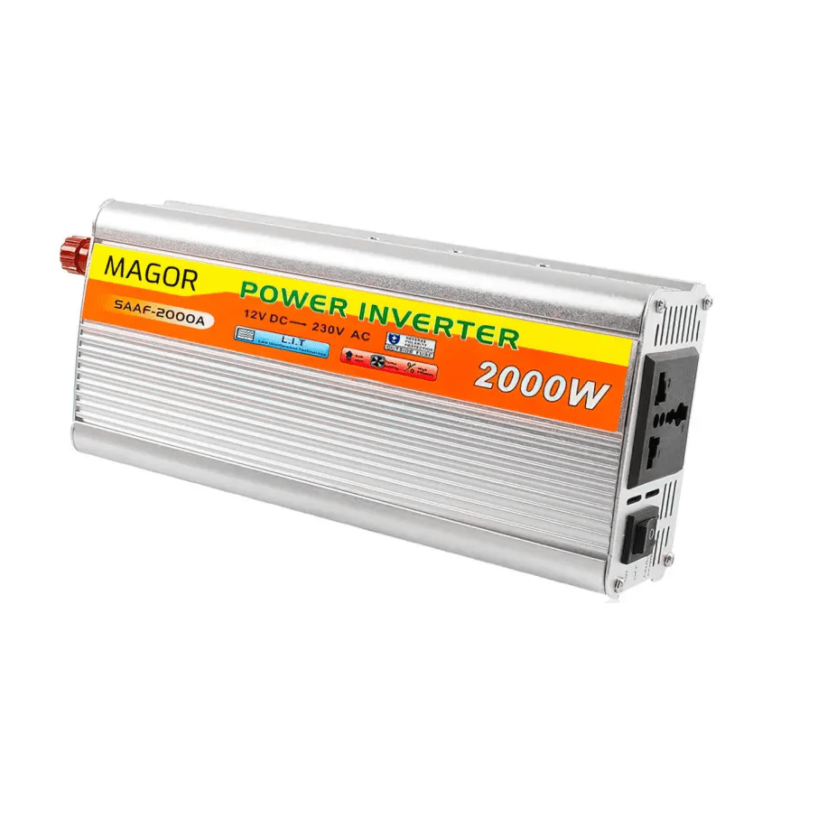 مبدل برق خودرو 2000 وات 12 ولت Magor مدل SAAF-2000A — تصویر ۳