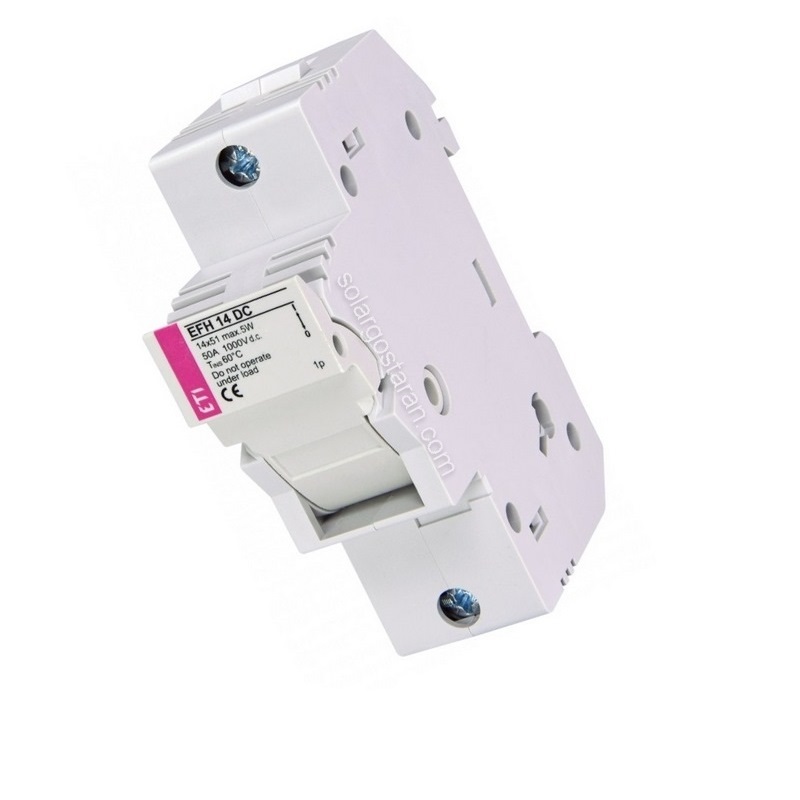 پایه نگهدارنده مخصوص فیوز DC سیلندری ETI سایز 51×14 — تصویر ۲