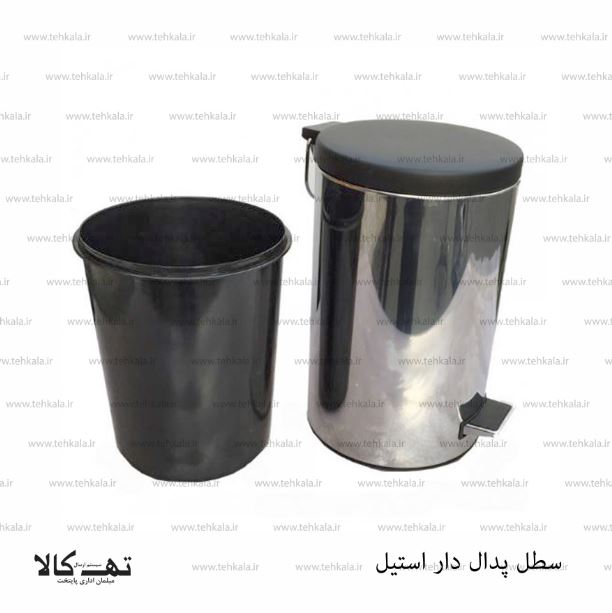 سطل پدال دار استیل — تصویر ۲