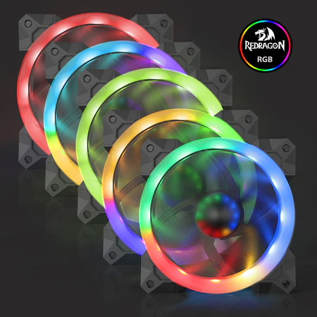فن کیس ردراگون مدل GC-F008 RGB بسته ۳ عددی — تصویر ۴
