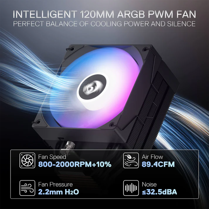 فن خنک کننده پردازنده ردراگون مدل CC-2312 RGB — تصویر ۳