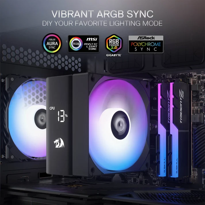 فن خنک کننده پردازنده ردراگون مدل CC-2312 RGB — تصویر ۶