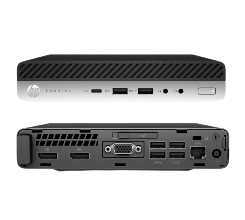 مینی کیس استوک HP EliteDesk 800 G3 Mini | پردازنده Intel Core i5-7500، رم 8 گیگابایت، SSD 256 گیگابایت