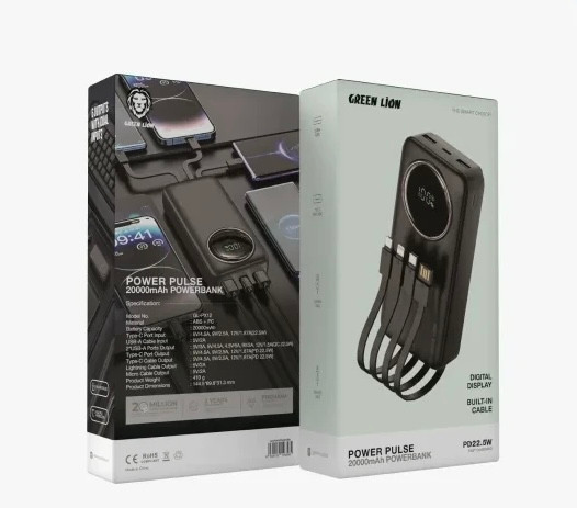 پاور بانک گرين لاين مدل ظرفیت Power Pulse 20000 میلی آمپر ساعت — تصویر ۵