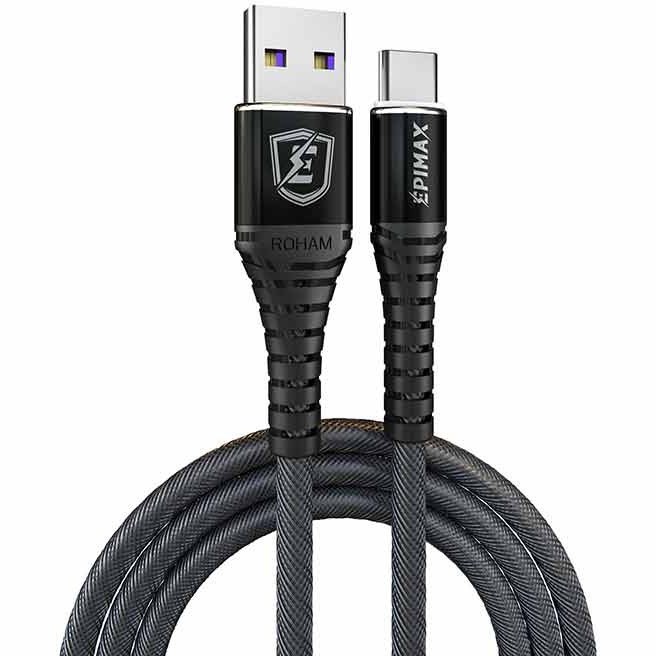 کابل شارژ تایپ سی 2 متری اپیمکس Epimax EC-14 — تصویر ۲