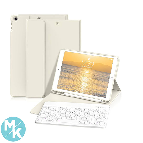کاور تبلت و کیبورد بلوتوثی zktuyu برای آیپد iPad 9./ 8./ 7 آمازون آلمان — تصویر ۲