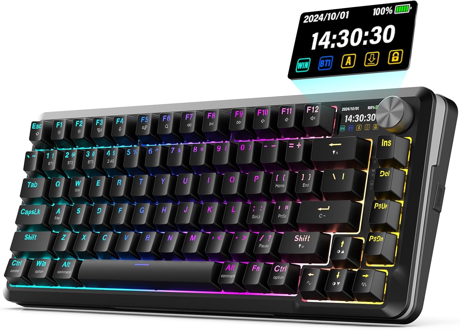 کیبورد گیمینگ Redragon FLEKACT K708 RGB Pro – کیبورد مکانیکال حرفه‌ای با نورپردازی RGB، عملکرد سریع و طراحی ارگونومیک
