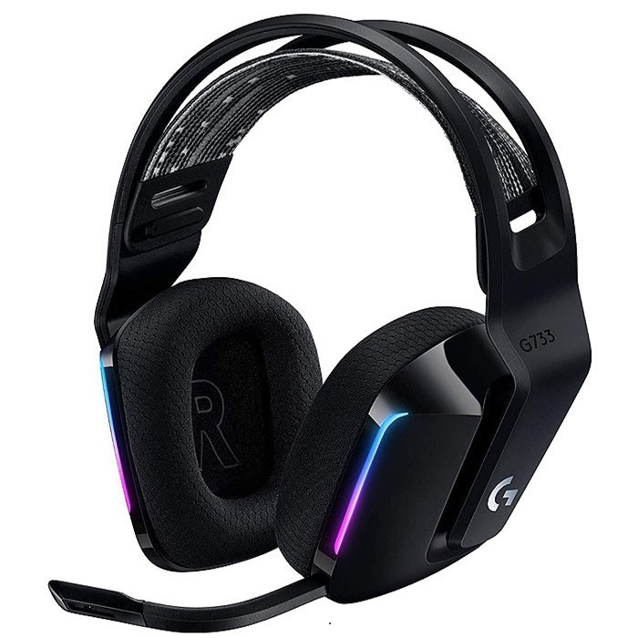 هدست لاجیتک مدل G733 LIGHTSPEED RGB BLACK — تصویر ۲