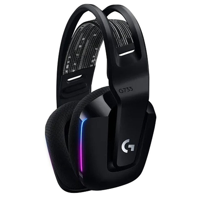 هدست لاجیتک مدل G733 LIGHTSPEED RGB BLACK — تصویر ۳