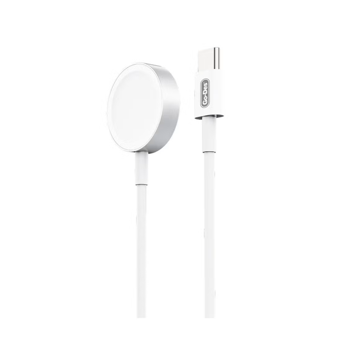 شارژر مغناطیسی اپل واچ Go-Des GD-UC591 | کابل شارژ بی‌سیم USB-C برای Apple Watch