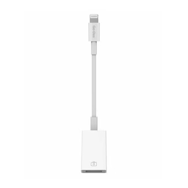 مبدل Lightning به USB Camera Adapter گو دس مدل GD-UC029 | اتصال فلش، دوربین، موس و کیبورد به آیفون و آیپد