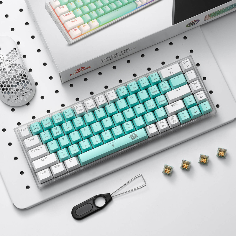 کیبورد مخصوص بازی ردراگون مدل Castor Pro K631RGB-PRO-GW — تصویر ۸