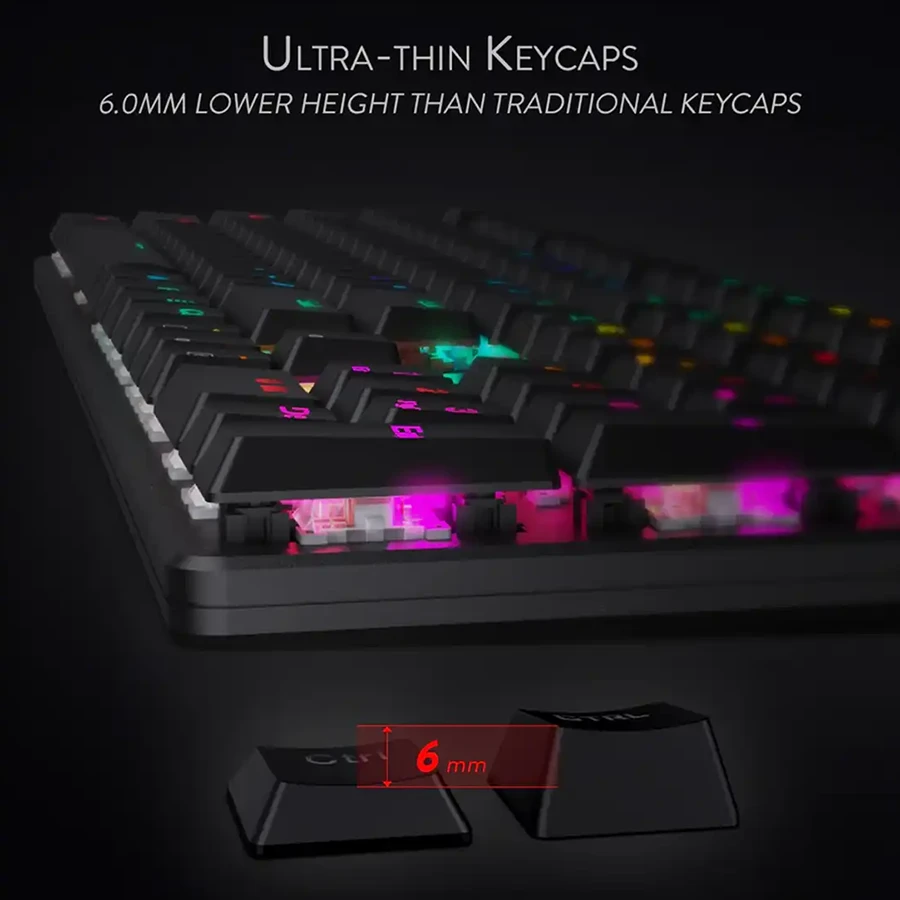 کیبورد مخصوص بازی ردراگون مدل Shrapnel K589 RGB — تصویر ۸