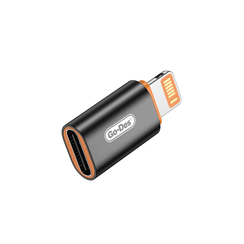 مبدل Type-C به Lightning گو-دس مدل Go-Des GD-CT064 | تبدیل USB-C به لایتنینگ با شارژ سریع PD20W و پشتیبانی از صدا — تصویر ۲