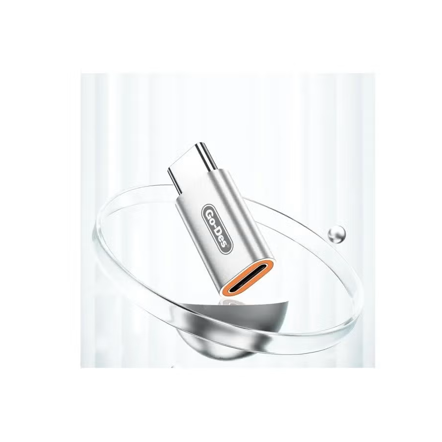 مبدل Lightning به Type-C گو-دس مدل Go-Des GD-CT063 | پشتیبانی از شارژ سریع 120 وات، انتقال داده و صدا — تصویر ۳