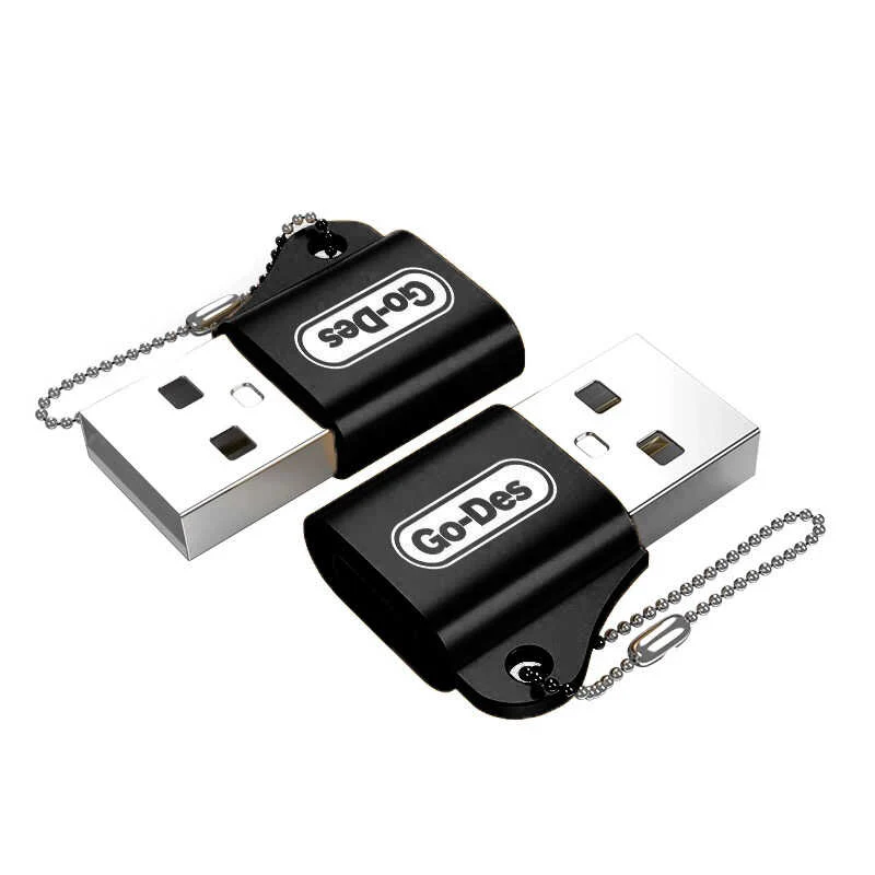 مبدل USB به Type-C گو-دس مدل Go-Des GD-CT028 | تبدیل USB-A نری به USB-C مادگی برای شارژ و انتقال داده — تصویر ۲