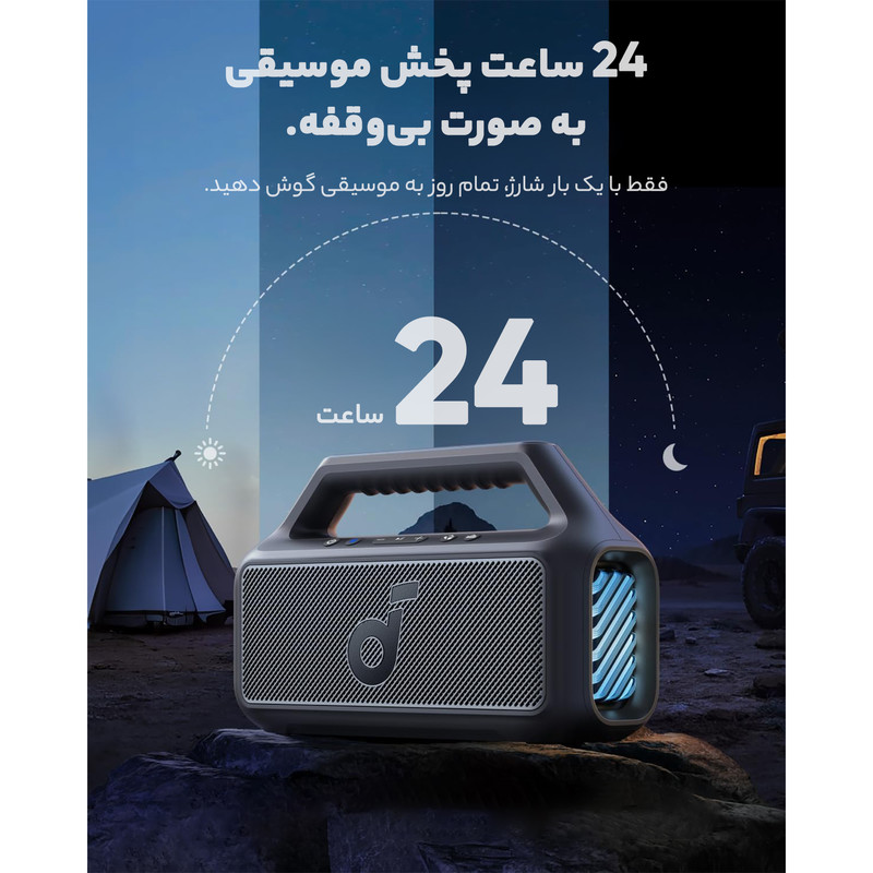 اسپیکر بلوتوثی قابل حمل انکر مدل Soundcore Boom 2 A3138 — تصویر ۷