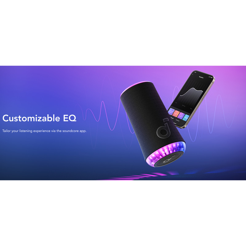 اسپیکر بلوتوثی قابل حمل انکر مدل Glow A3166011 — تصویر ۶