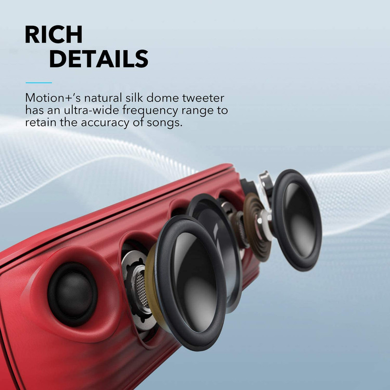 اسپیکر بلوتوثی قابل حمل انکر مدل SoundCore Motion Plus — تصویر ۷