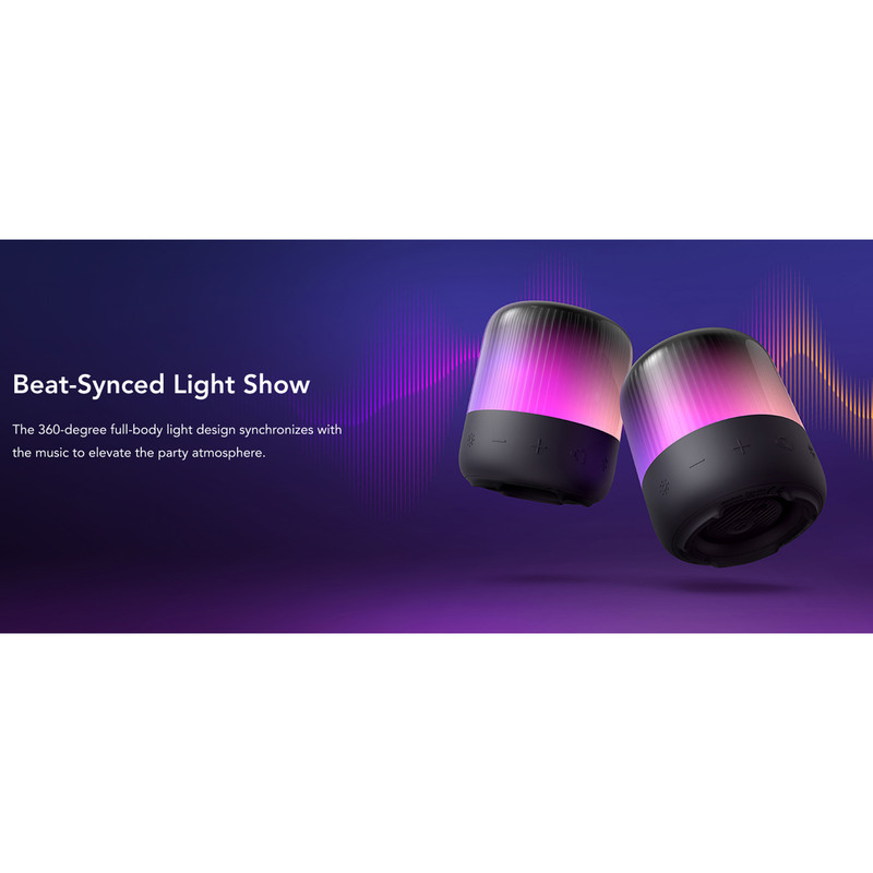 اسپیکر بلوتوثی قابل حمل انکر مدل Glow Mini A3136011 — تصویر ۵