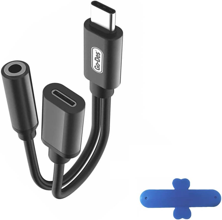 مبدل Type-C به AUX و شارژ همزمان گو-دس مدل Go-Des GD-UC033 2-in-1 Audio & Charging Adapter — تصویر ۵