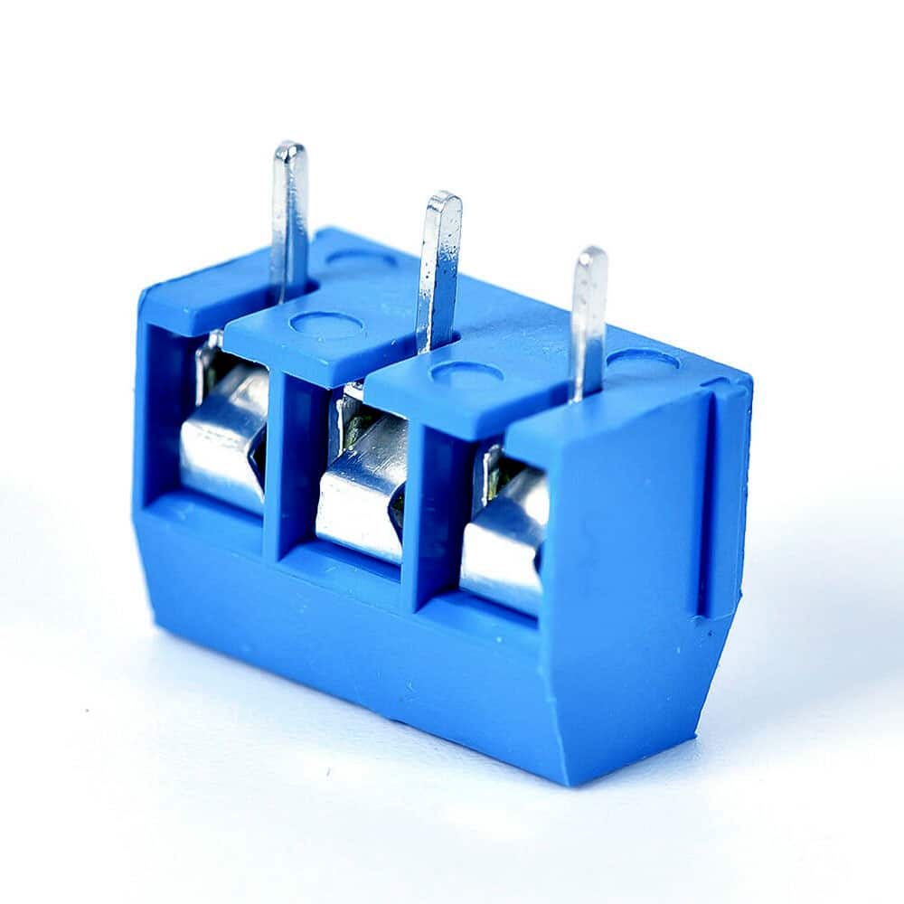 ترمینال پیچی 3 پین KF301 رنگ آبی — تصویر ۲